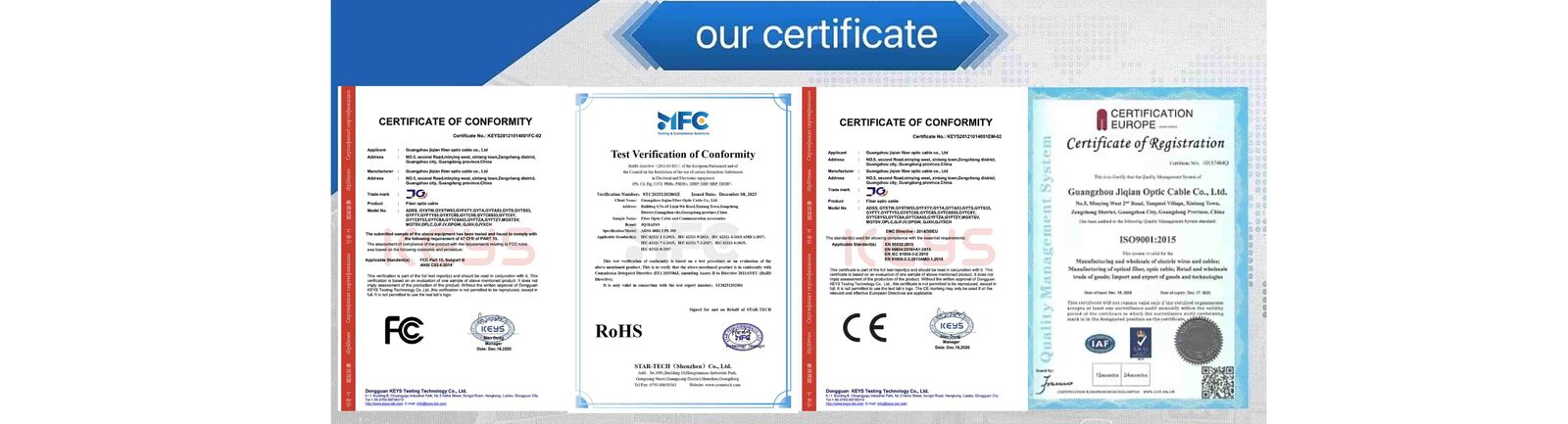 空気の光ファイバ ケーブル