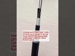 地下光ファイバーケーブル GYTA33 24 32 36 48 72 96 144 コア G652D SM 直接埋葬する潜水ケーブル