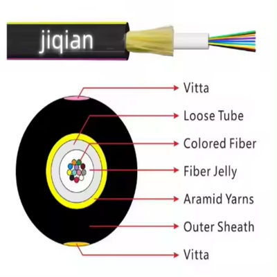 4 8 12 Core GYFXTH Unitube Glass Yarn Aramid yarn Non Metallic Optical Fiber Cable JET fibre optic cables