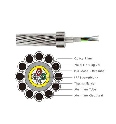 Single Mode G652d 12 Core OPGW Fiber Optic Cable
