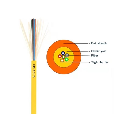 Multi-fiber Singlemode Gjfjv Tight Buffer Indoor Fiber Optic Distribution Cable