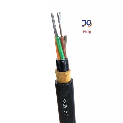 Aramid ヤーンが付いている金属の単一/二重ジャケットの多中心 ADSS の光ファイバ ケーブル無し