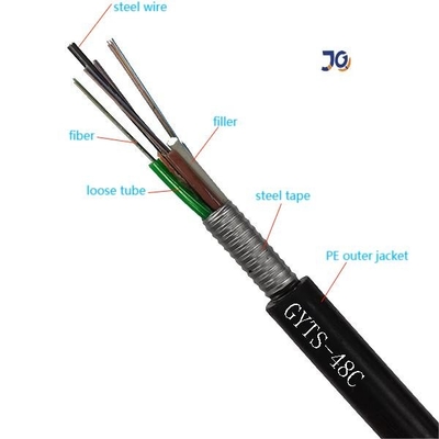 座礁する屋外OFC GYTS/GYTA G.652.Dは複数の管繊維の光ケーブルを緩める
