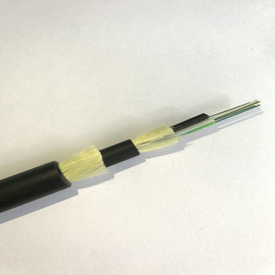 スパン50m ADSS空気繊維ケーブル6の8中心12 24の48の中心の屋外の光ファイバケーブル