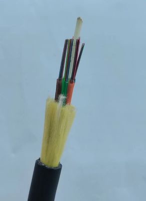 ADSS 12 24 48 コアスペン 100m エアリアンアウトドア光ファイバーケーブル