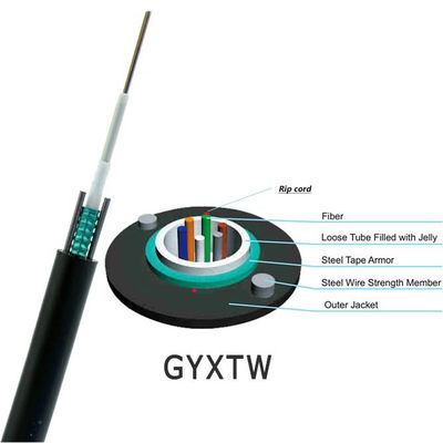中国 光ファイバーケーブル メーカー FTTH 光ファイバーケーブル SM G652D 12 光ファイバーケーブル