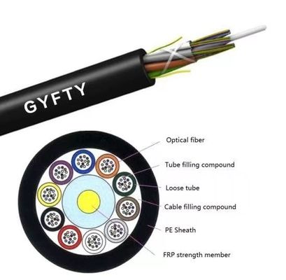 エリオンまたはチャクトネットワーク 屋外IP68 GYFTY 大量コア 8mm 9mm 11mm 14mm 16mm PEジャケット 光ファイバーケーブル