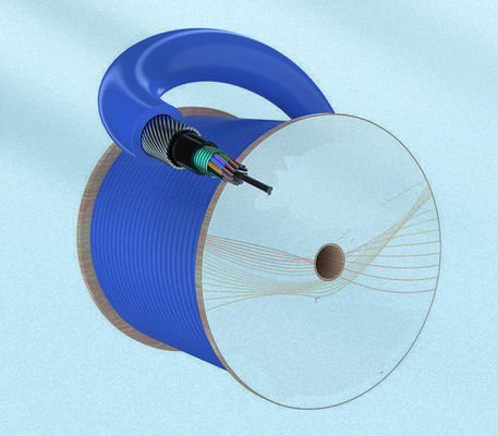 工場 LSZH MGTSV33 鉄線 装甲 鉱山 光ファイバーケーブル 炎阻害 G652D 青色 光ケーブル 鉱山用