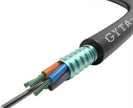 48 72 96 144 288 コア・ストランディング・ローズ・チューブ・光ファイバーケーブル GYTA GYTS ドクト・埋葬通信ケーブル