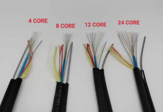1.6mm スチールワイヤー強度メンバー FTTH ミニフィギュア8 光ファイバーケーブル
