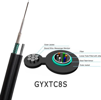 48 コア GYTC8S 自立型空中ケーブル 図8 光ファイバーケーブル