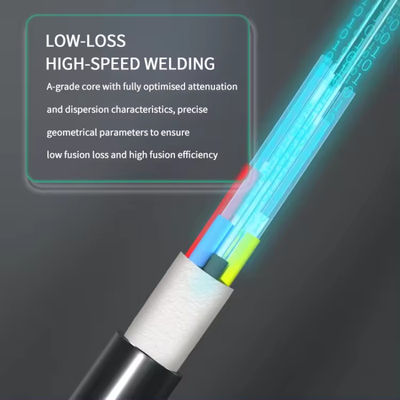 卸売価格 GYFTY 12コア シングルモード アウトドアエアリーファイバーオプティックケーブル