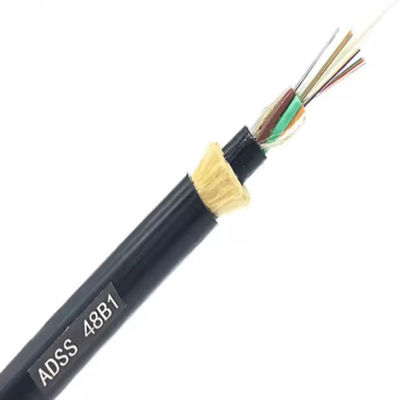 ADSSダブルジャケット シングルモード 自立 24コア 48コア 光ファイバーケーブル G652D