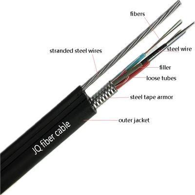 LSZH PE 外蓋上空黒色 装甲光ファイバーケーブル