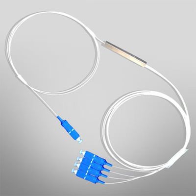FTTH ミニ鋼管裸体PLCスプリッタ 1x2 1x4 1x8 1x16 光ファイバースプリッタ