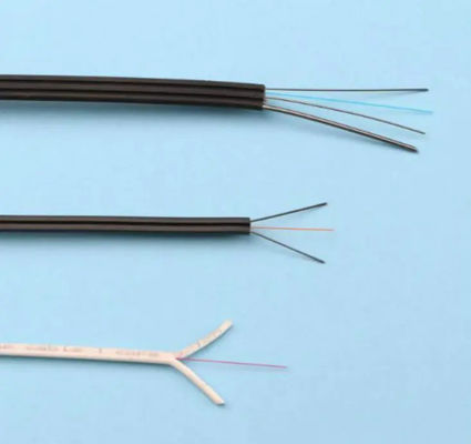 光ファイバーケーブル 1 2 4 コア GJYXCH/GJYXFCH スチールワイヤ FTTHドロップケーブル G657A 屋外用