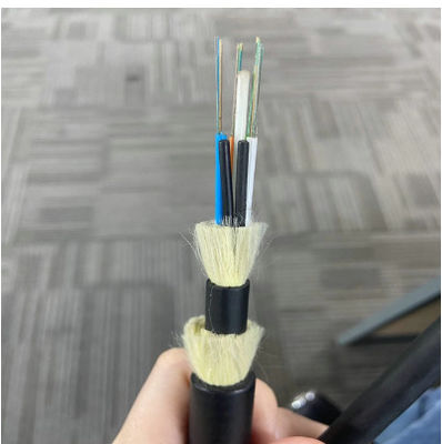 屋外多モード/単モード 4 8 12 24 48 コアADSS光ファイバーケーブル