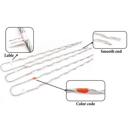 プレフォームド テンション クランプ ガイ ストライプ ADSS ケーブル アクセサリー デッドエンド ガイ グリップ