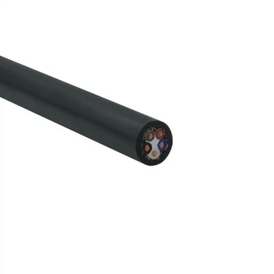 室外ハイブリッド繊維 PVC LSZH RVVPケーブル 2/3/4/5/6コア Cat6 FTPスパイラルシールド純銅制御信号ケーブル