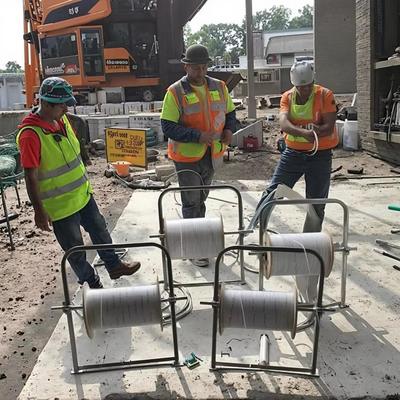 折り畳み式光ファイバーケーブルパッチコードドロップラックケーブル敷設工具、監視建設用ケーブルリールワイヤーガイドラック