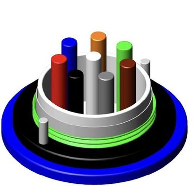 MGXTSV LSZH 難燃性装甲光ファイバーケーブル 鉱山 ダクト 通信