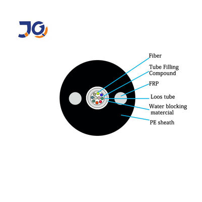 Unitube G652Dの装甲4つの中心光ファイバーケーブル
