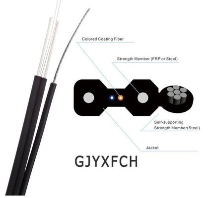 2Core FTTHの繊維光学のドロップ・ケーブル