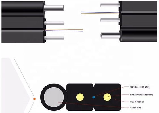 20kgs/Km G657A1 FRP FTTHの光ファイバーケーブル