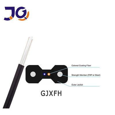 1/2/4コア 室内光ファイバードロップケーブル GJXH-2B6 FTTH g657A2 LSZH ジャケット