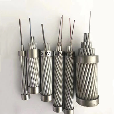 2km 4中心OPGWの単一モードの屋外の光ファイバケーブル