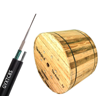 ISO 9001小型GYXTC8Sのイチジク8の自己支持の光ファイバケーブル