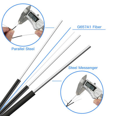 黒いGjyxfchの引込み線は2F G657A1繊維FRPの強さをケーブルで通信する