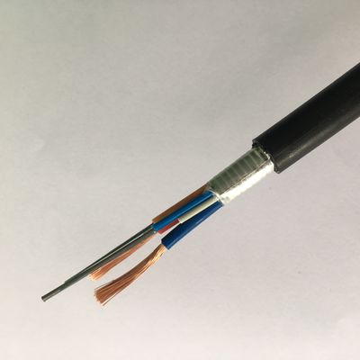 14AWG 4銅線の雑種の合成の光ファイバケーブル