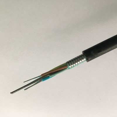 アルミニウム テープG652D 6中心の単一モードの装甲光ファイバケーブル