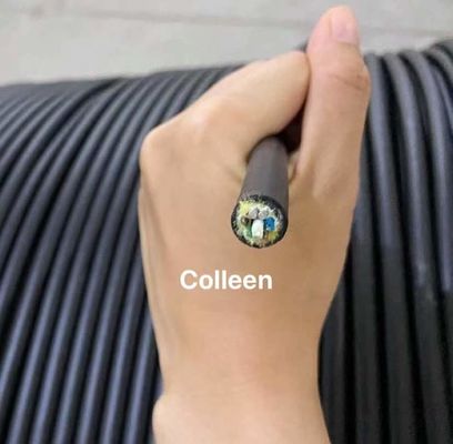 カスタマイズされた黒いG652D FRP ADSSの光ファイバケーブル