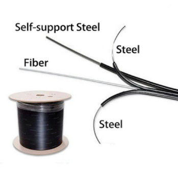 G652D G657A LSZH FTTHの繊維光学のドロップ・ケーブル1 2 4中心