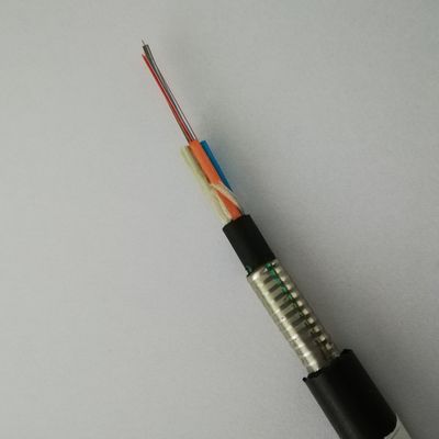 二重外装の装甲48中心GYTY53の直接埋葬の光ファイバケーブル