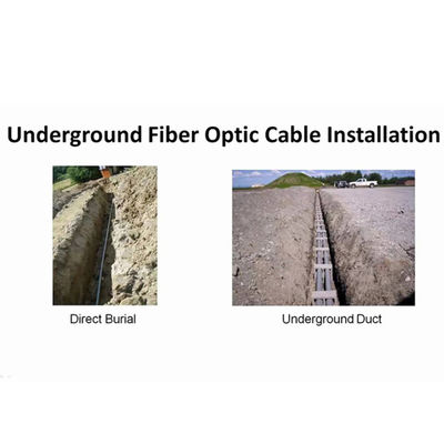 繊維ケーブルGYTSの装甲管24 48の96の144の288の中心の光ファイバーケーブル