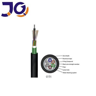 パイプラインの単一モード48の中心GYTSの光ファイバケーブル