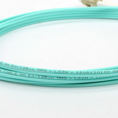 OM3 LCへのLC Fiber Optic Cable 30m Multimode Duplex Lszh Fiber Optic Jumper