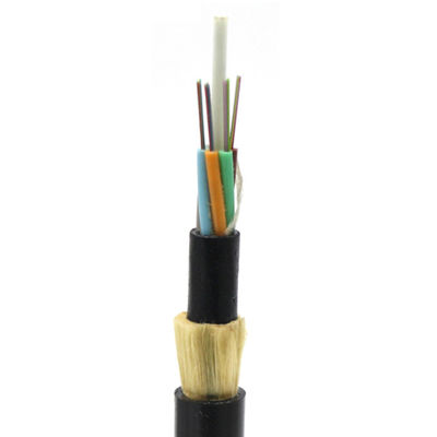Aerial Fiber CableのPE Jacketedを支えているG657D300m Spanの自己