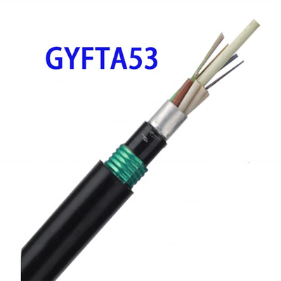 シングルモードG652D 24 48コア光学直接埋葬光ファイバーケーブルGYTA53