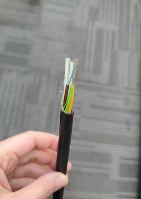 48中心の単一モードの管GYFTYの光ファイバケーブルの黒い色