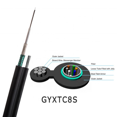 電気GYTC8S 96の中心図8光ファイバケーブル