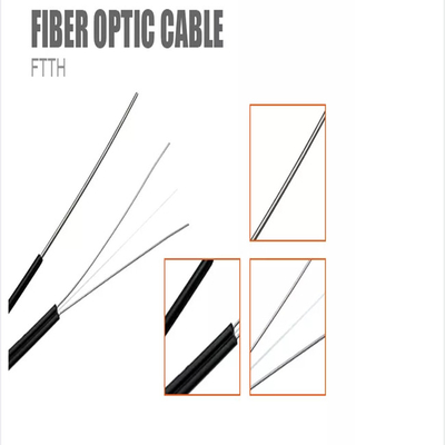 1km 2km 3km 複合材ドラム FTTH 光ファイバードロップケーブル 1コア シングルモード 室内光ファイバーケーブル
