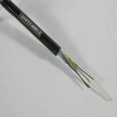 PEのジャケットの屋外の光ファイバケーブル2から288の中心GYFTYは1KMを座礁させた