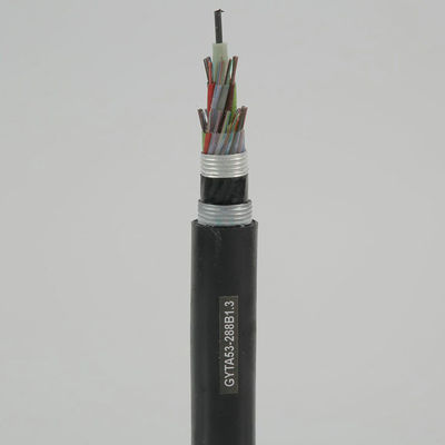 Directによって埋められる鋼鉄テープ装甲12メートルGYTA53ごとの96の中心の光ファイバケーブルの価格