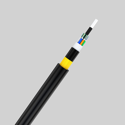 FRPの空気の光ファイバーケーブルADSS 24はG652D Aramidヤーンの誘電体の自己支持の芯を取る