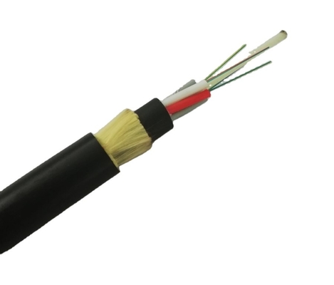 自己ADSSすべての誘電性の光ファイバケーブル8を12の24の48の中心のスパン100m 200m支える